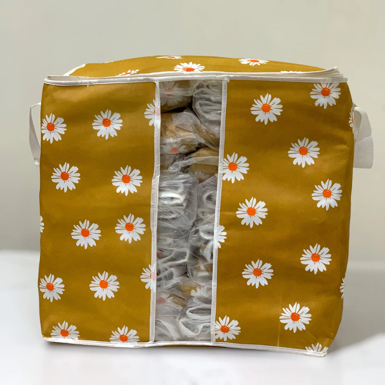 110GSM Cloth Storage Bag 1 Pc (Mustard)