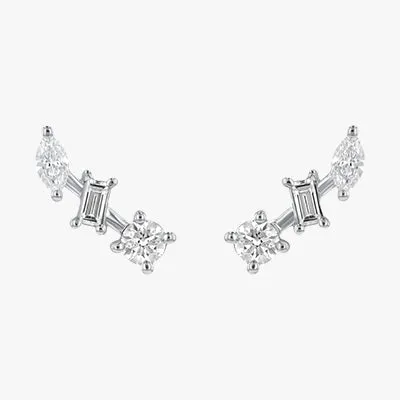 14K H-I/SI Multi Shape Diamond Stud