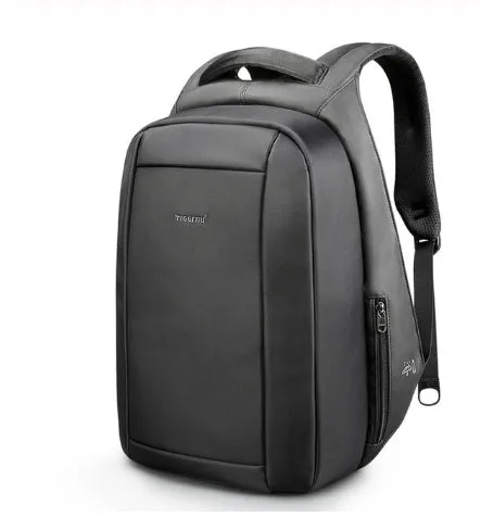 15.6 Inch Men School Laptop Backpack - Anti-Theft, Waterproof, Large Capacity, USB