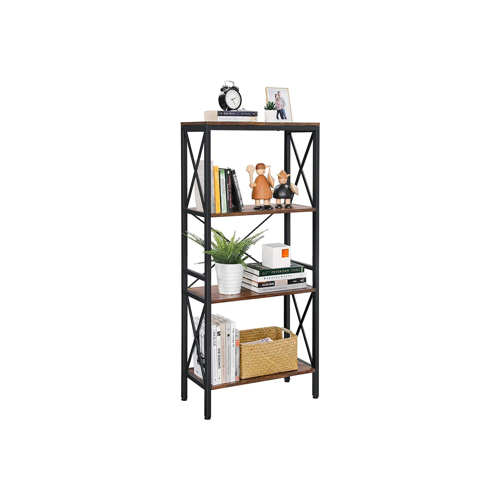 4 Open Shelves Bookcase