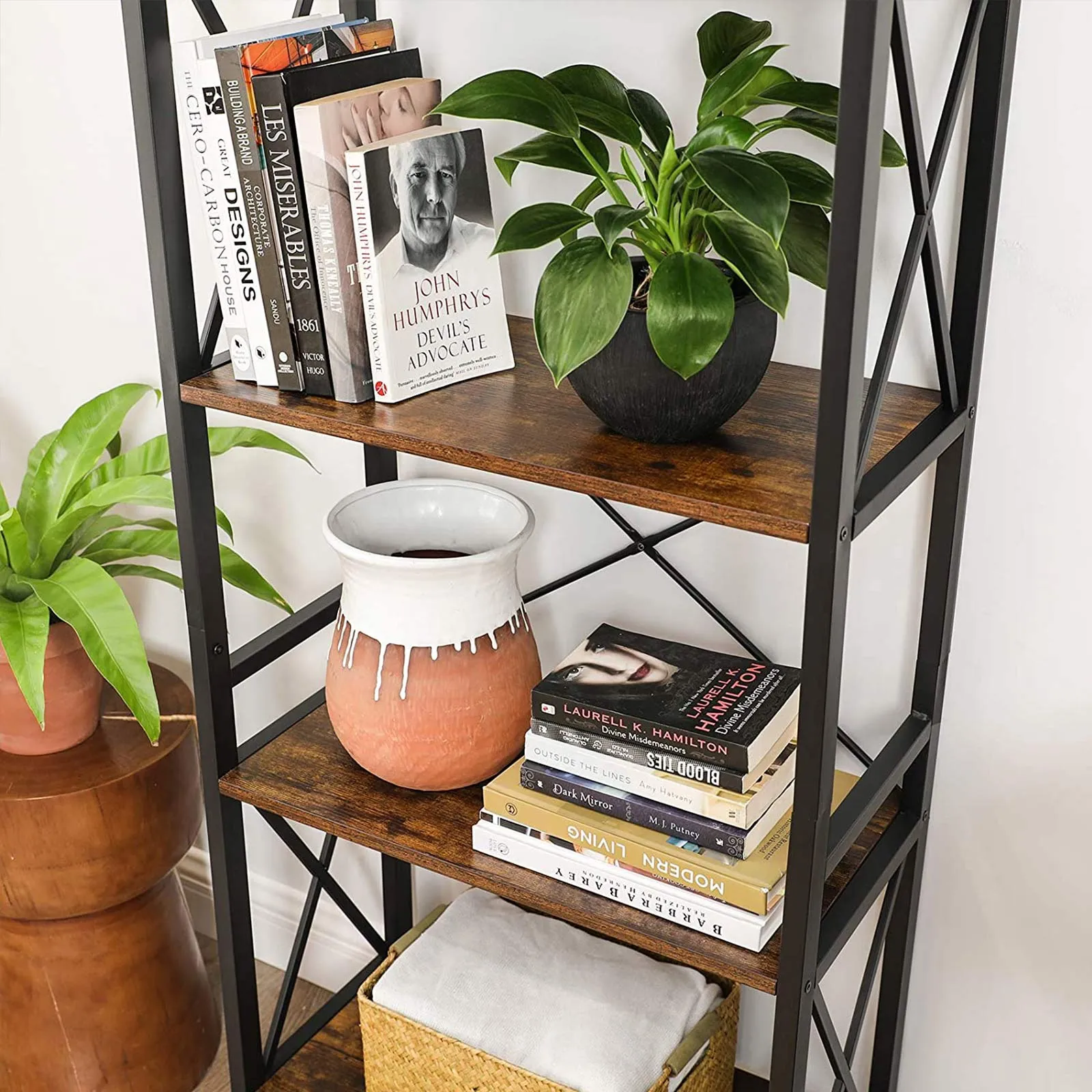 4 Open Shelves Bookcase