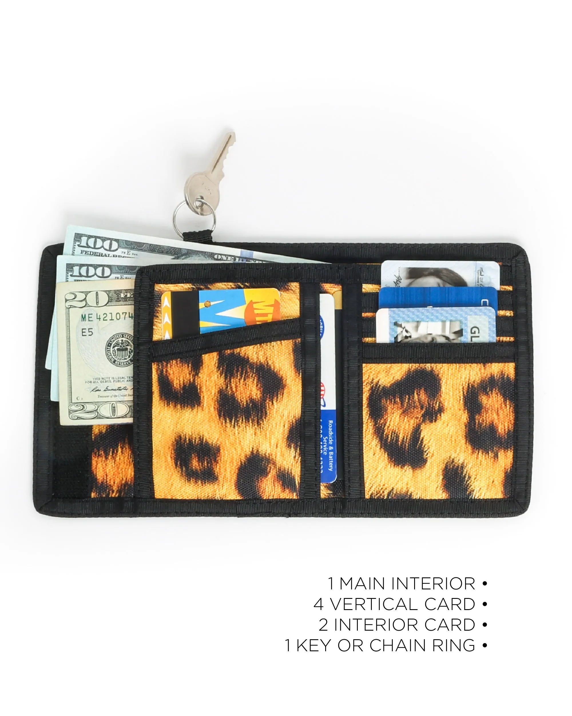 80's Wallet | Bi-Fold RFID |LEOPARD