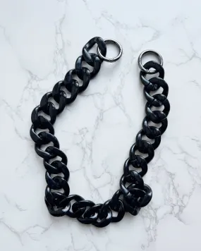 Acrylic Bag Chain - Jet Black