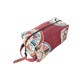 African Circles Massai Red Travel Pouch