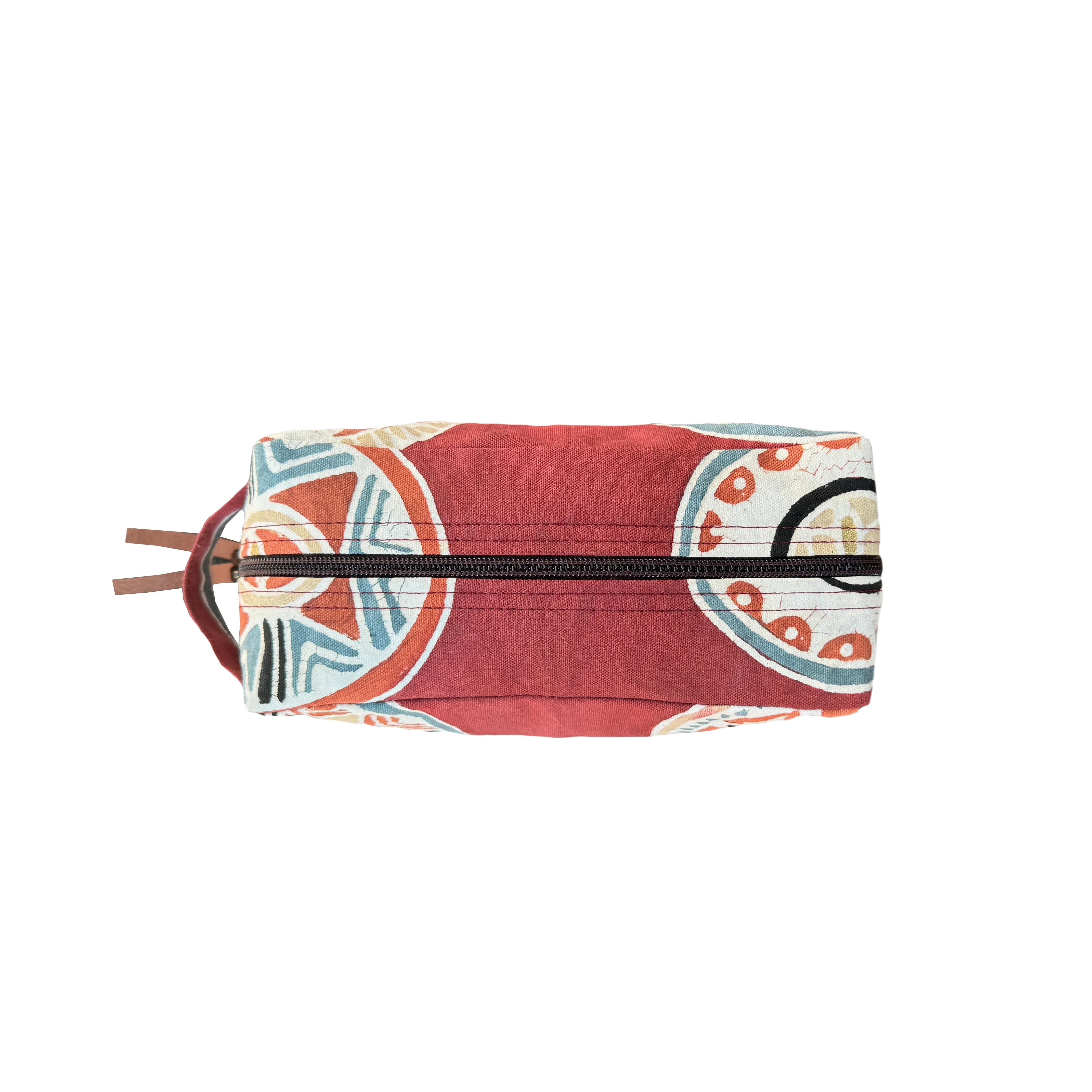 African Circles Massai Red Travel Pouch