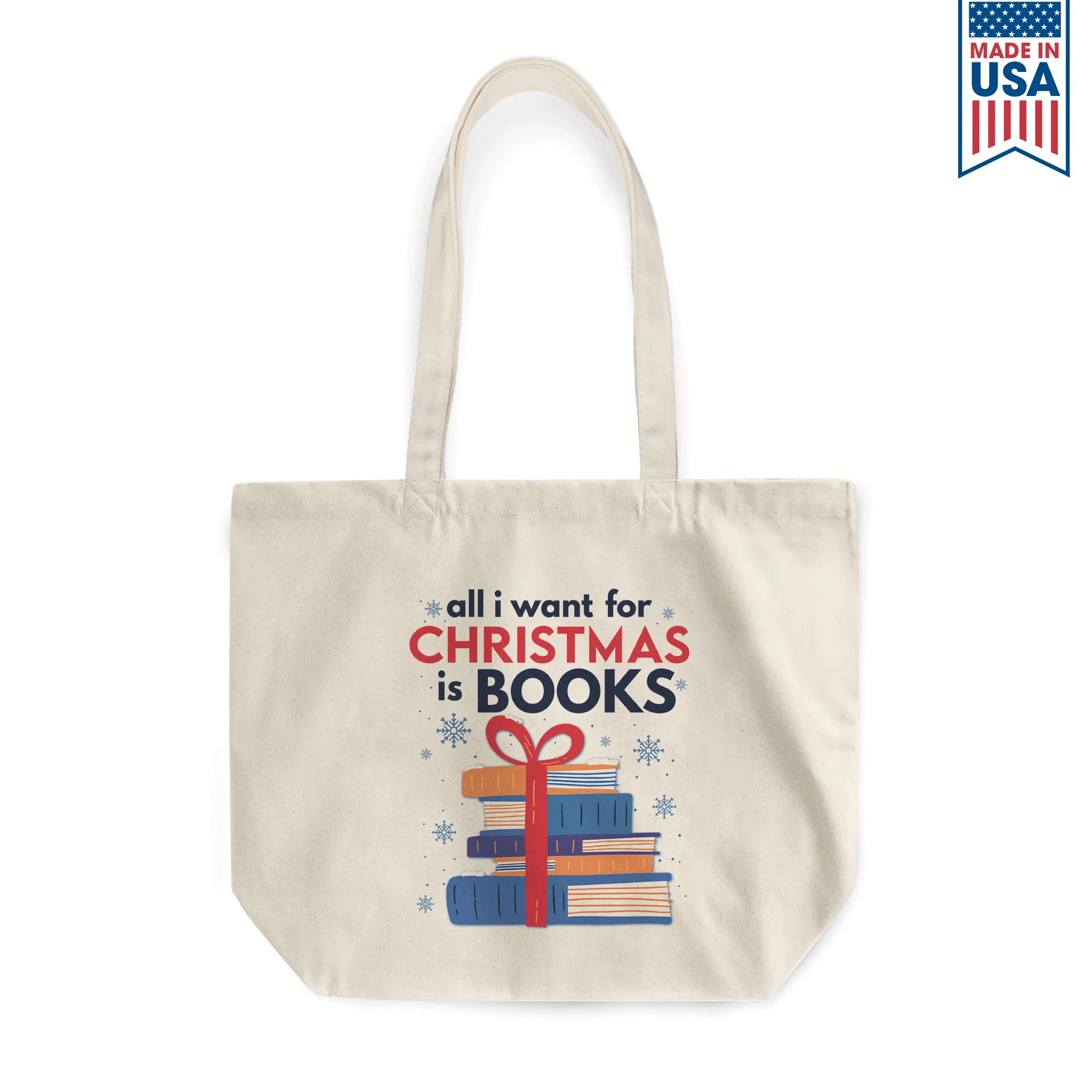 All I Wants For Christmas Is Books Book Lovers Gift TBW239