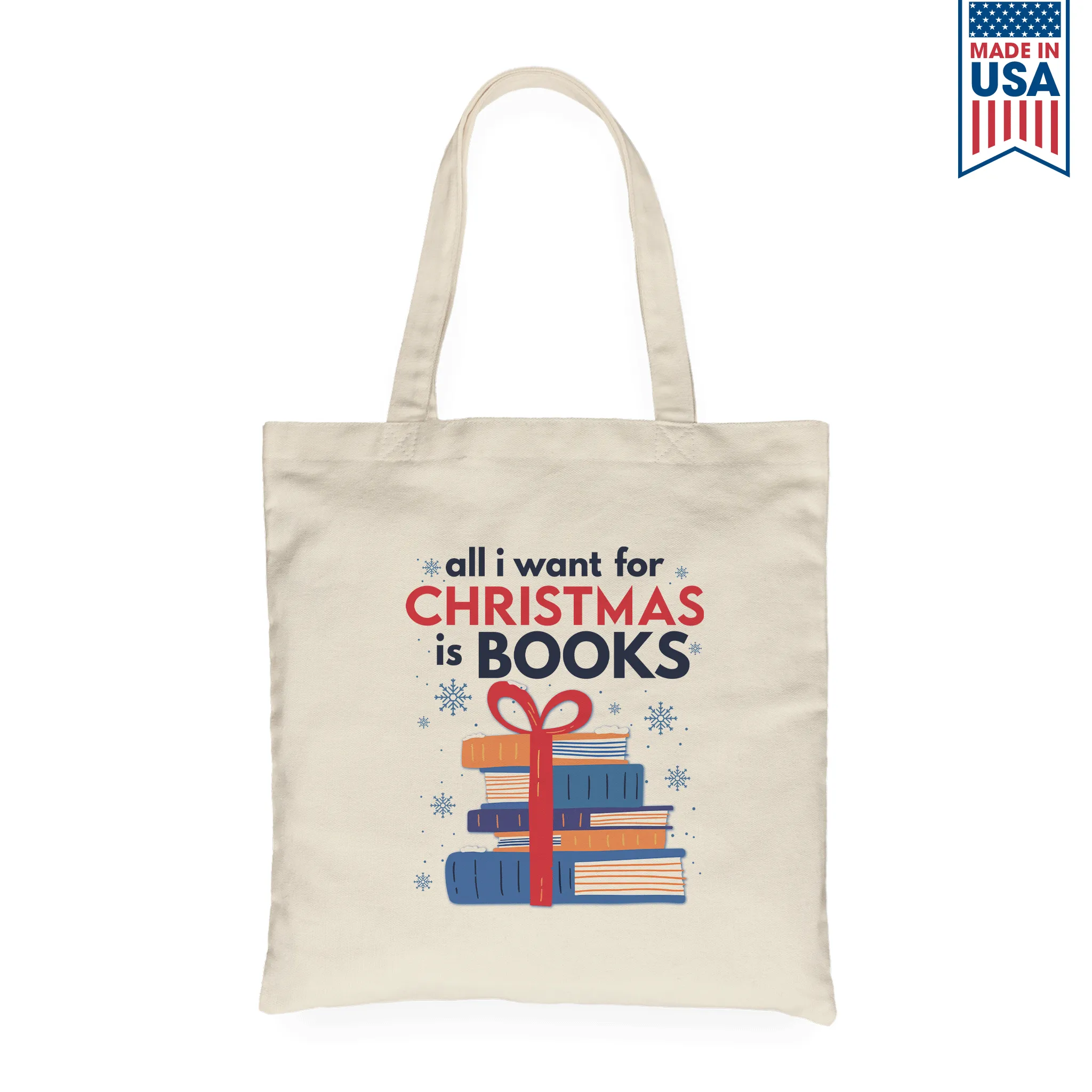 All I Wants For Christmas Is Books Book Lovers Gift TBW239