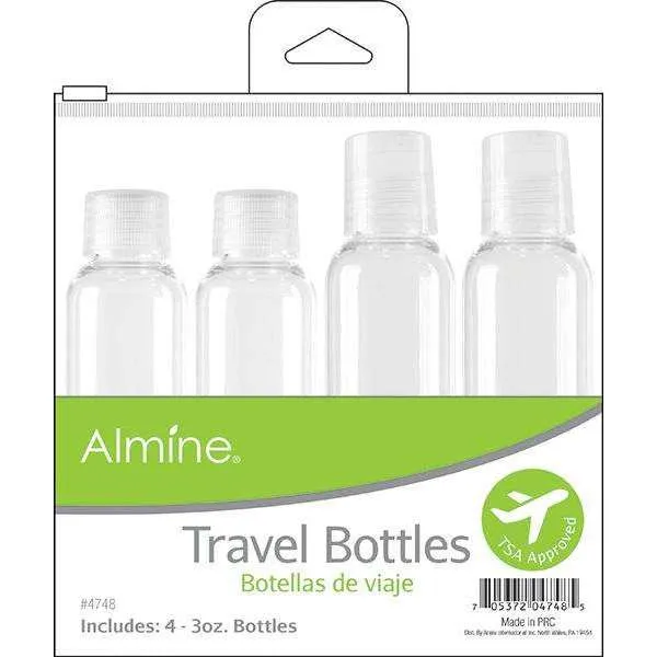 Almine Travel Bottles in Pouch 3oz #4748