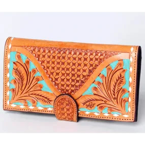 American Darling "Laniee" Natural Tooled Wallet