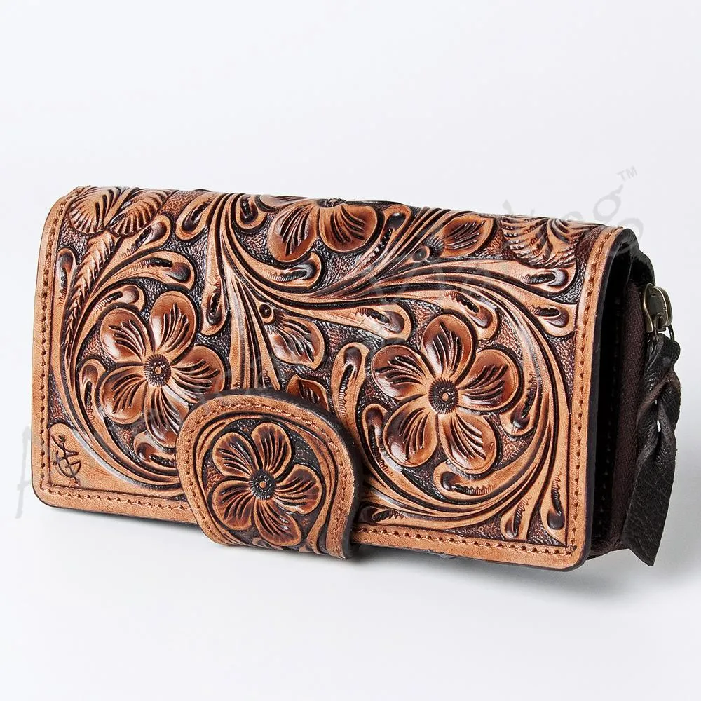 American Darling Tooled Flower Wallet