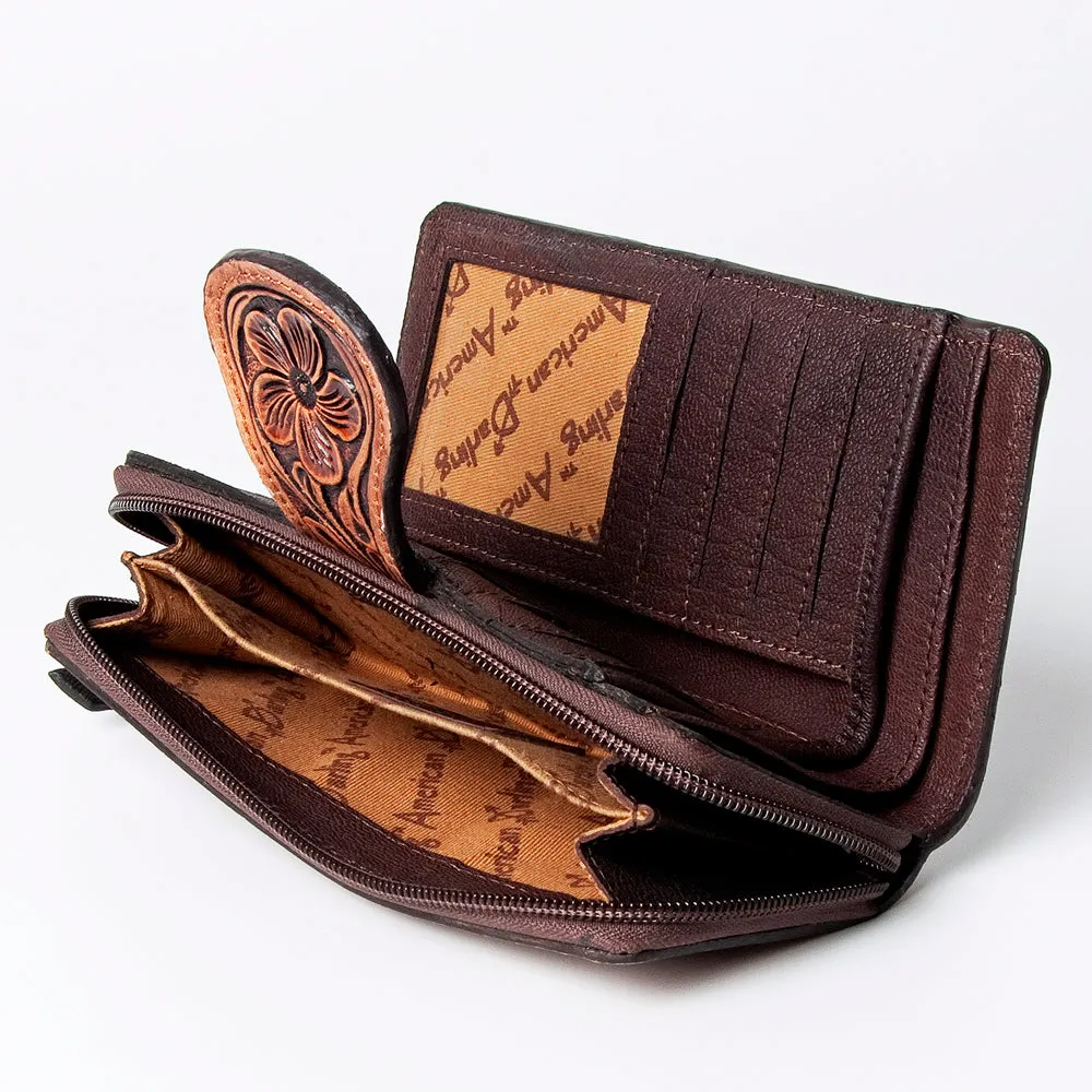 American Darling Tooled Flower Wallet