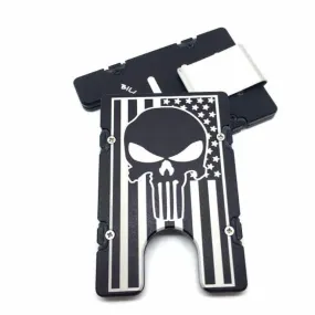 American Flag with Punisher - BilletVault Aluminum Wallet