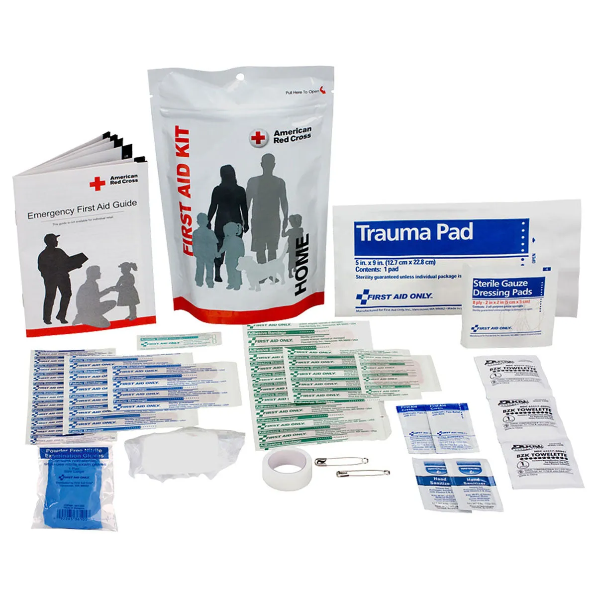 American Red Cross White Home First Aid Zip Kit