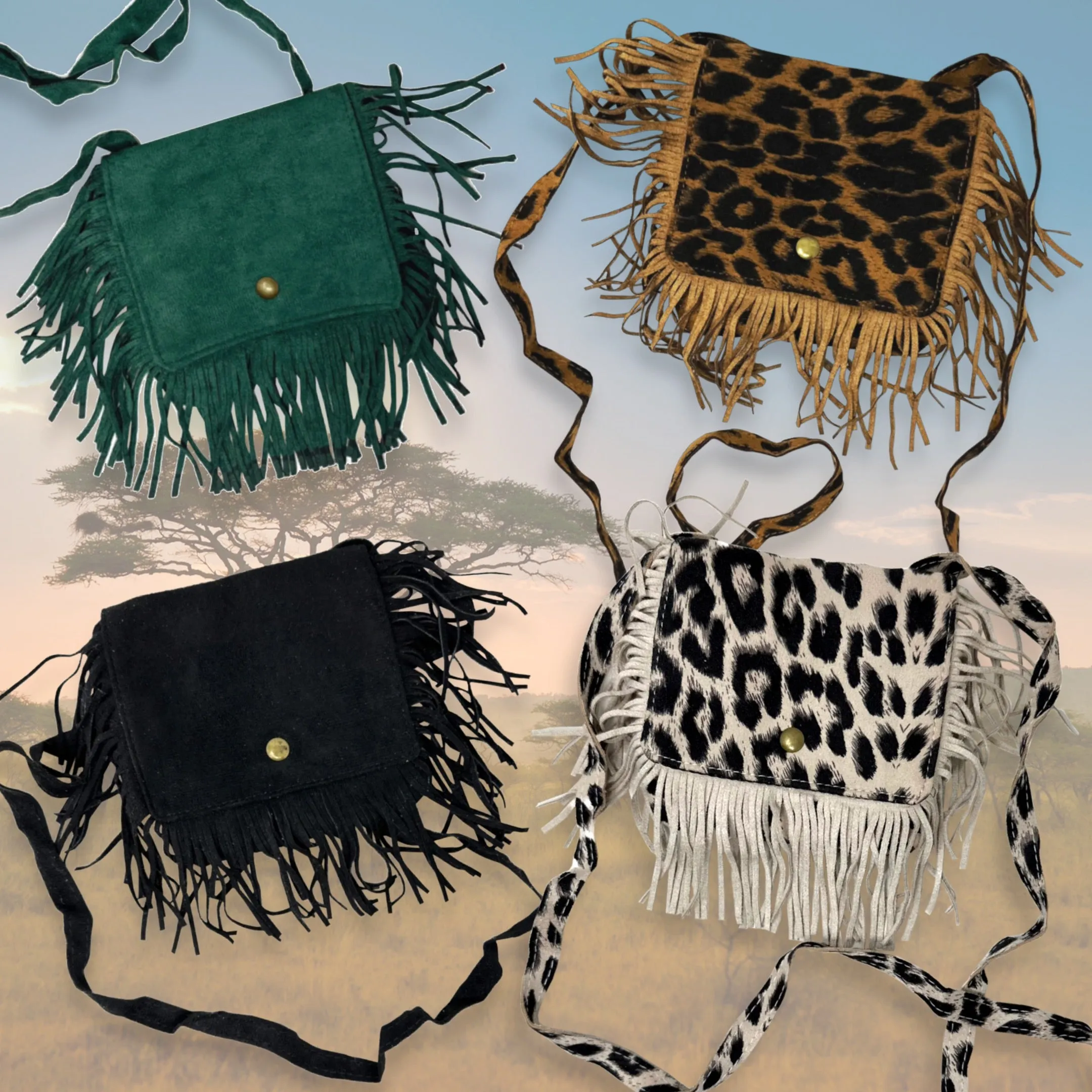 Animal Fringe Kid's Bag