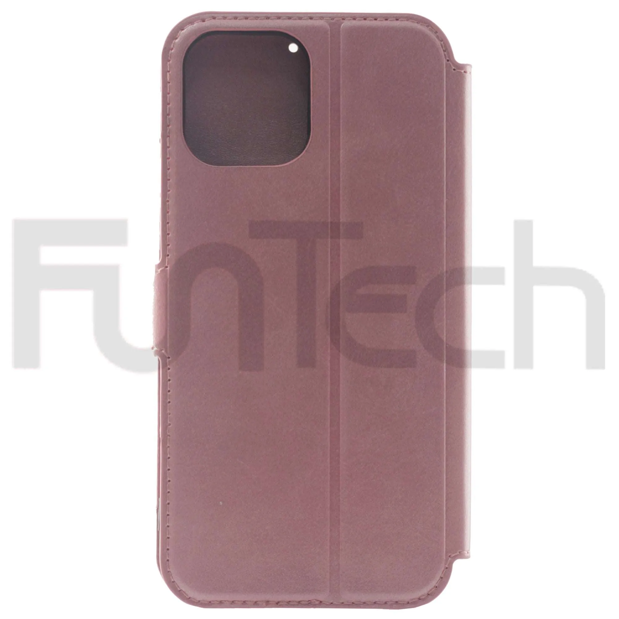 Apple iPhone 12 Pro Case, Leather Wallet Case, Color Pink.