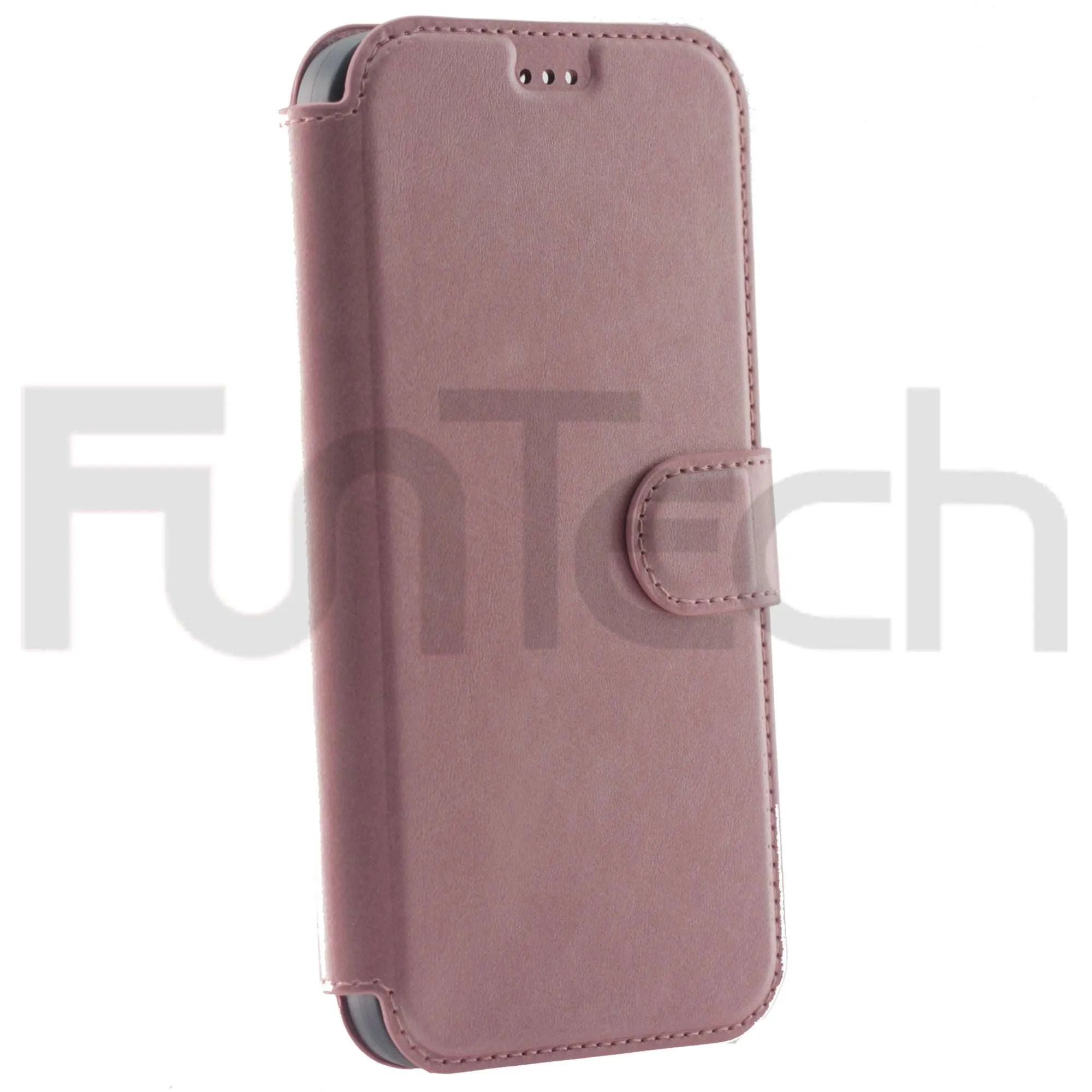 Apple iPhone 12 Pro Case, Leather Wallet Case, Color Pink.