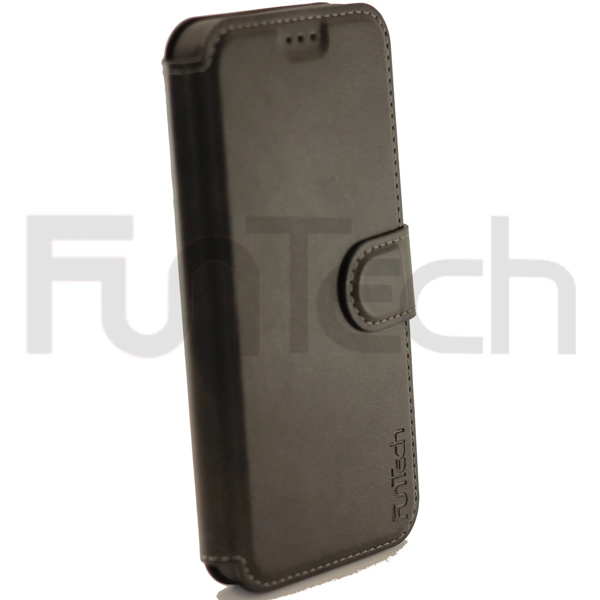 Apple iPhone 12/12 Pro  Leather Wallet Case Color Black