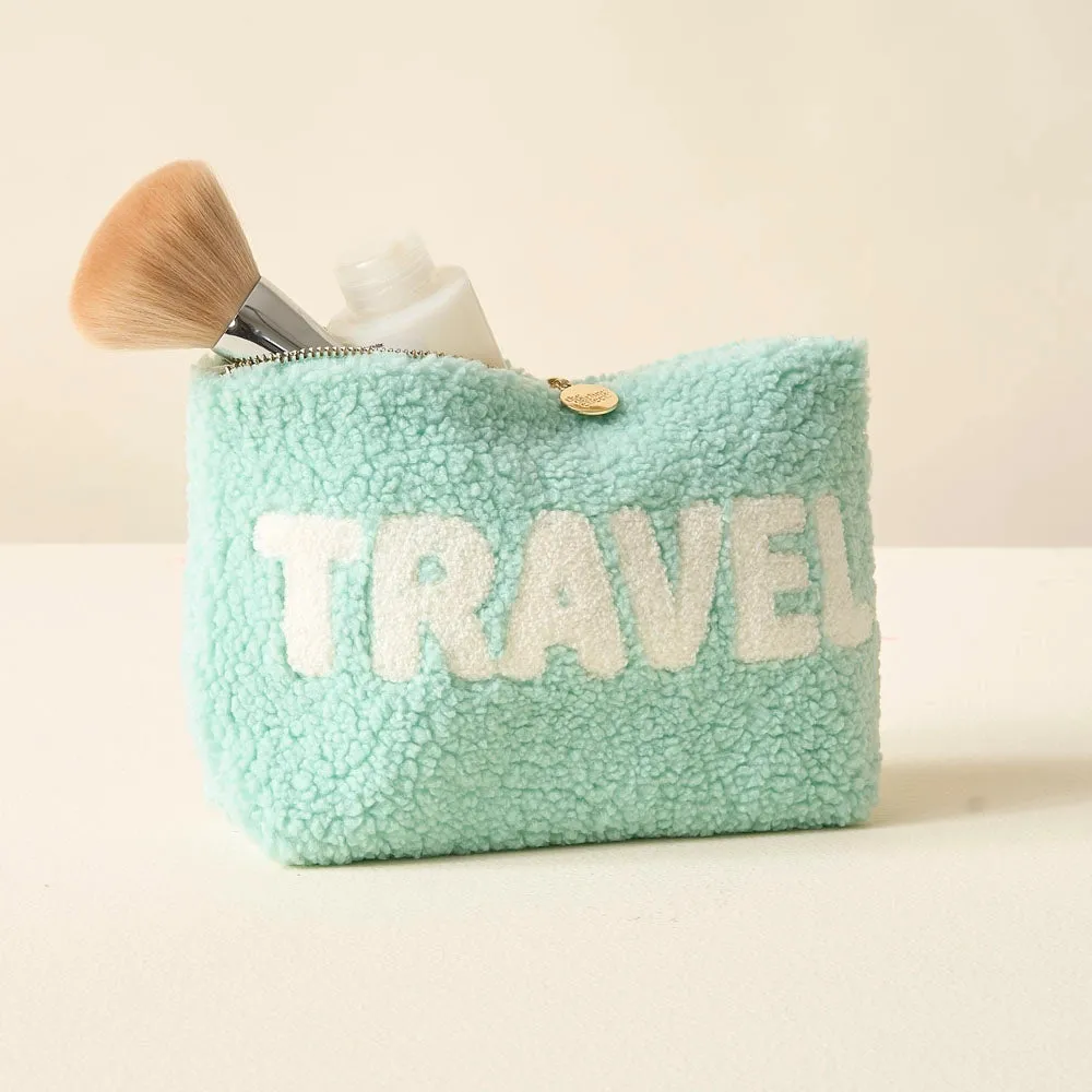 Aqua Teddy Pouch - Travel