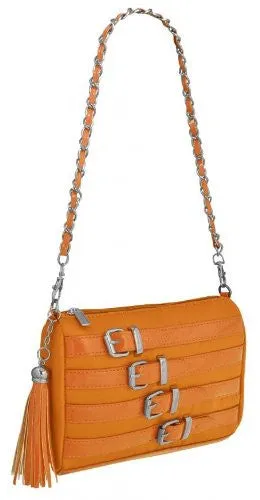 Avalon Satin Buckle Shoulder Bag With Charm