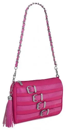 Avalon Satin Buckle Shoulder Bag With Charm