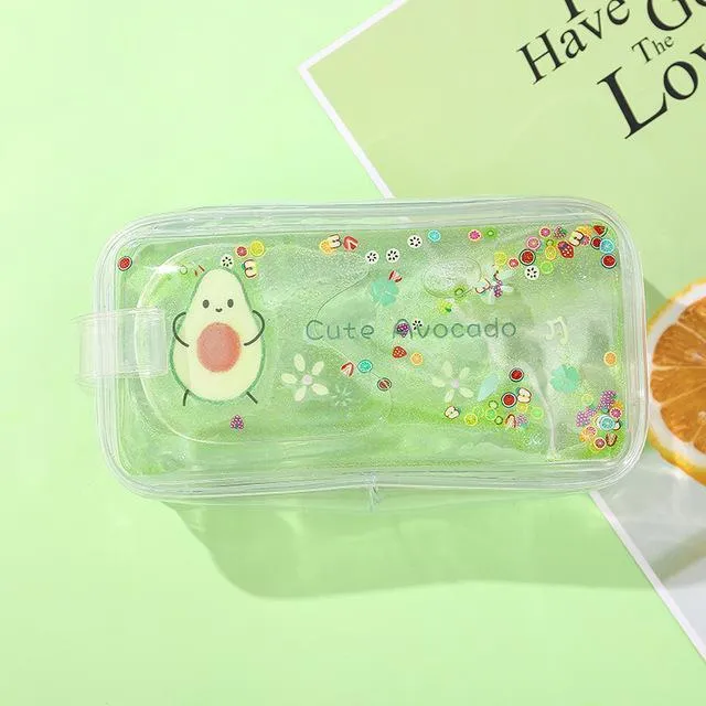 Avocado Transparent Pencil Case