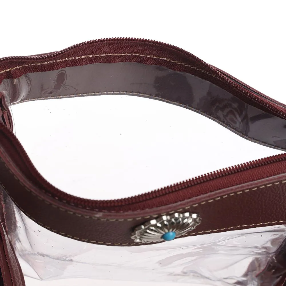 Azura Clear Bag in Chocolate