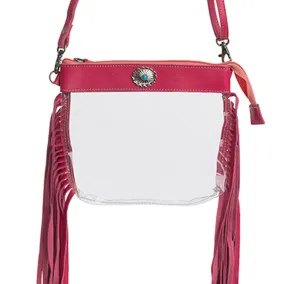 Azura Clear Bag in Magenta