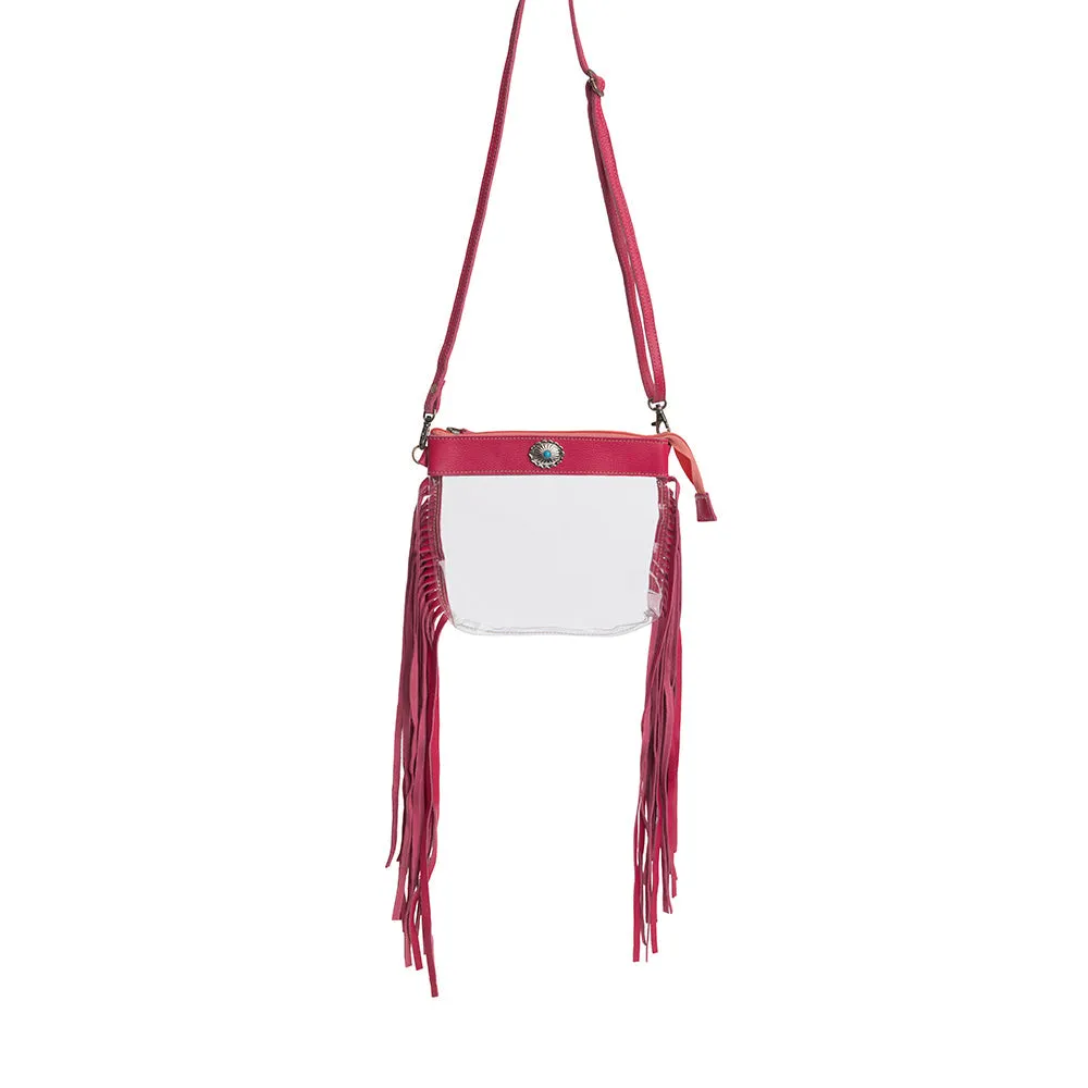 Azura Clear Bag in Magenta