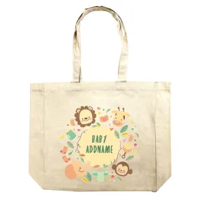 Baby Safari Animals with Addname Shopping Bag