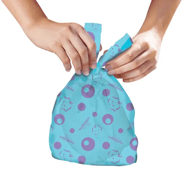 Baby Works Disposable Scented Diaper Bags - 50 pack