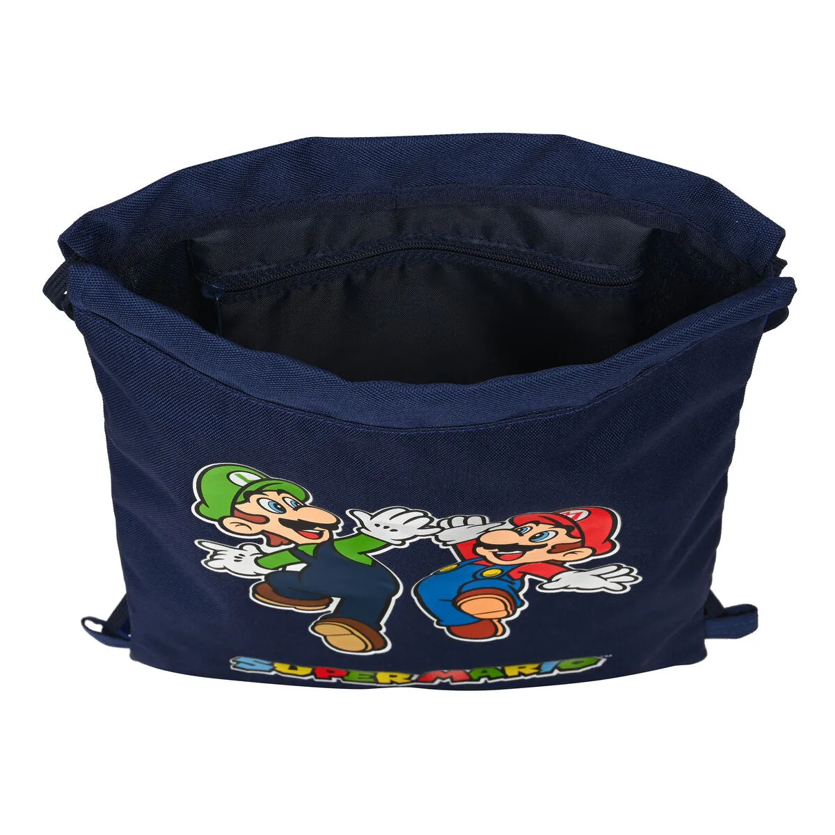 Backpack with Strings Super Mario Navy Blue 26 x 34 x 1 cm