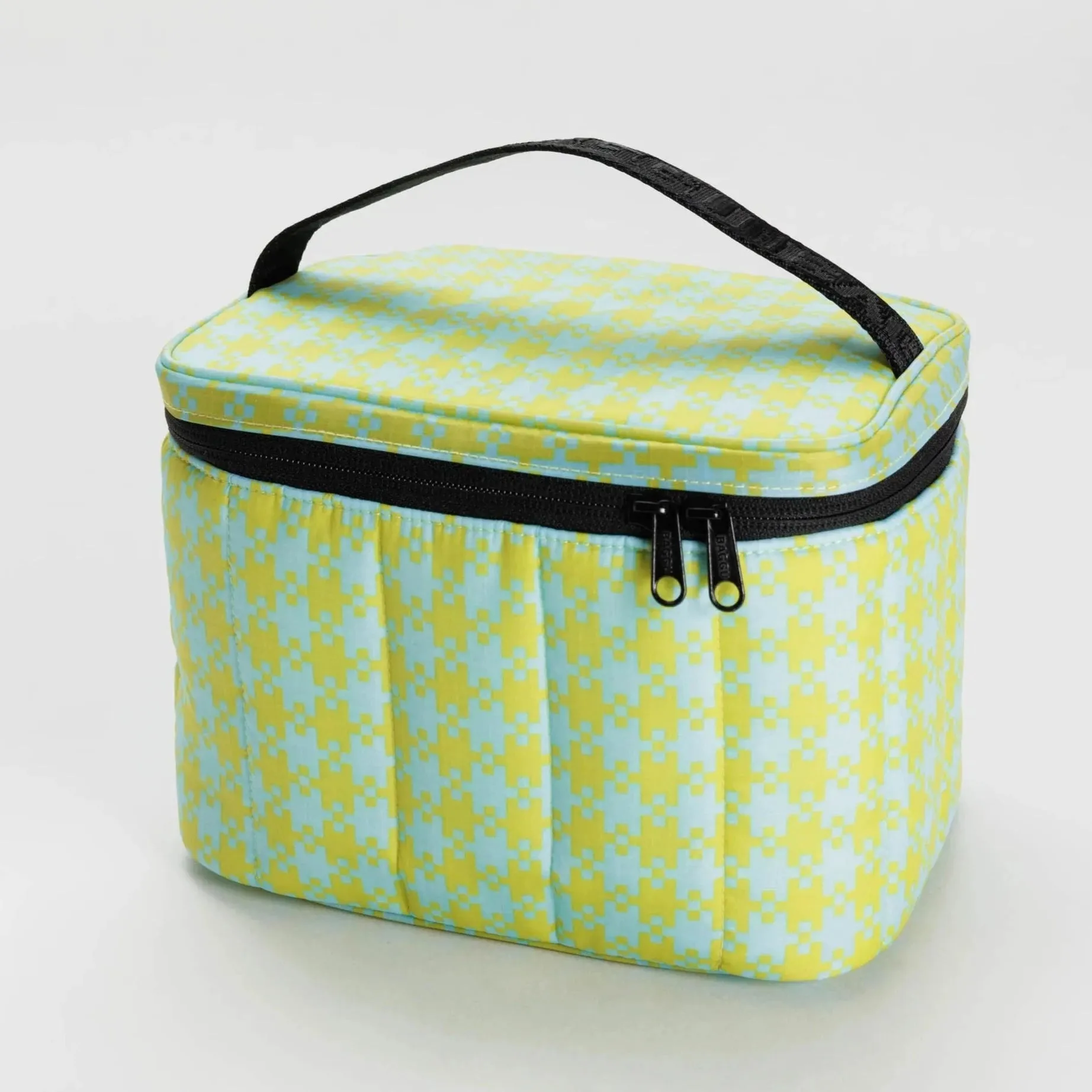 Baggu Puffy Lunch Bag - Mint Pixel Gingham