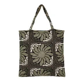 Bambury Zinnia Moss Tote Bag