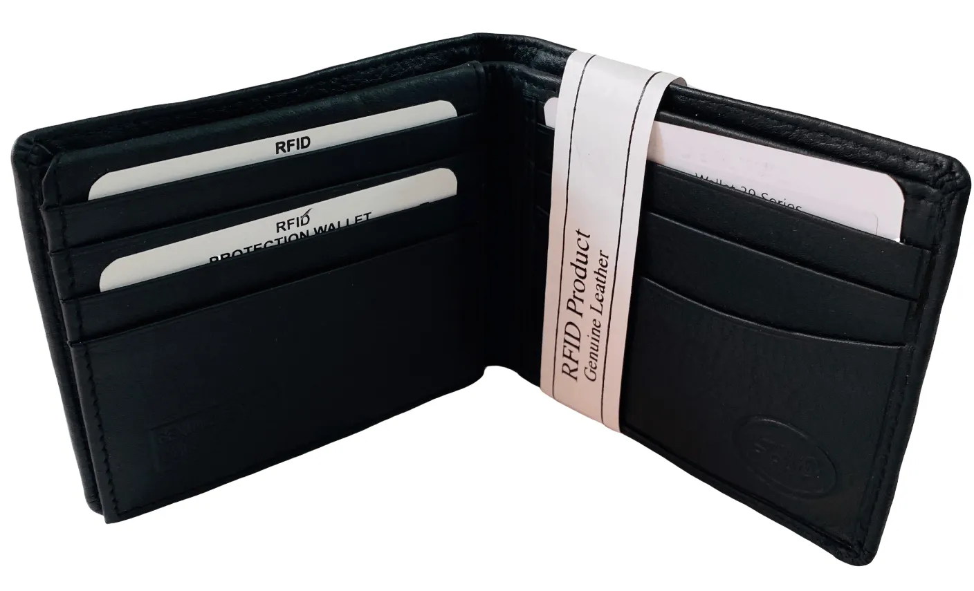 Bifold Wallet Featuring Dual Hidden ID Windows Made with Genuine Leather - 151