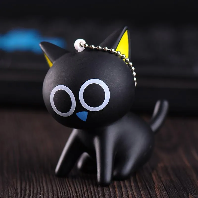 Black Cat Keychain