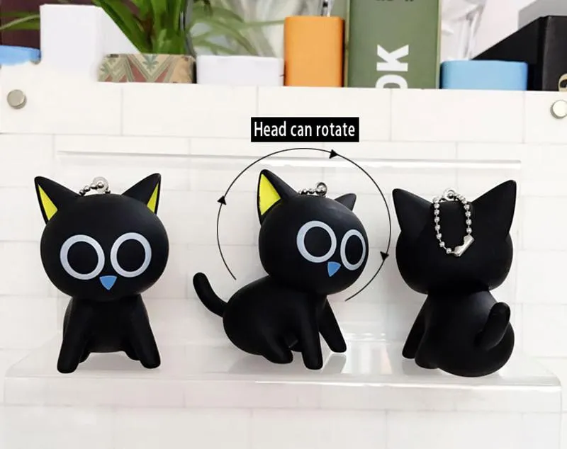 Black Cat Keychain