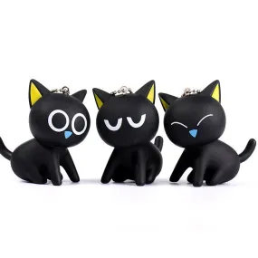 Black Cat Keychain