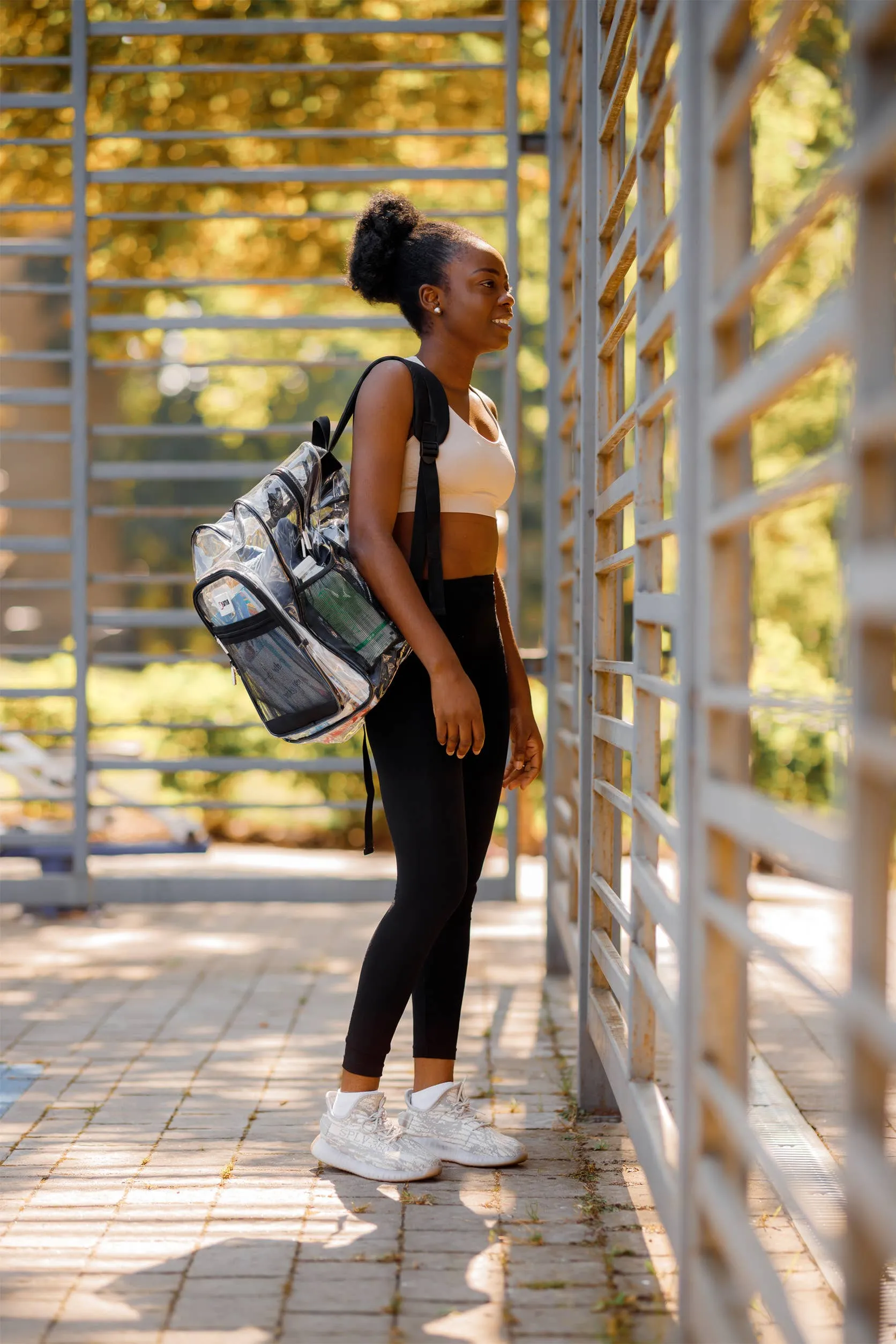 Black Clear Backpack