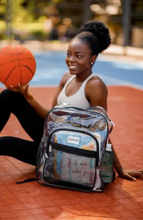 Black Clear Backpack