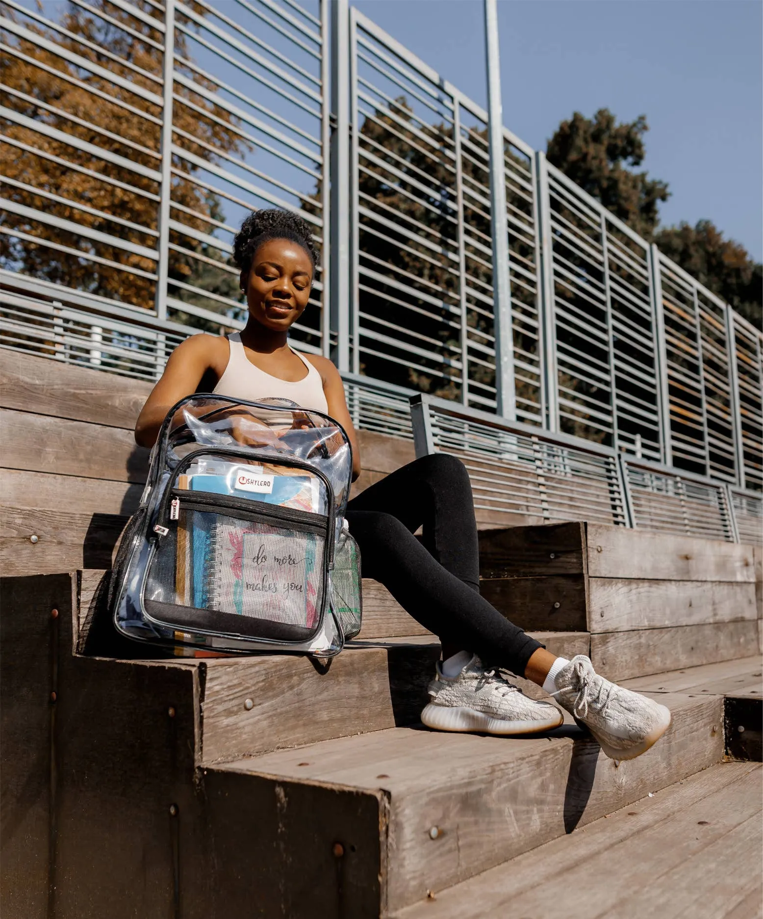 Black Clear Backpack