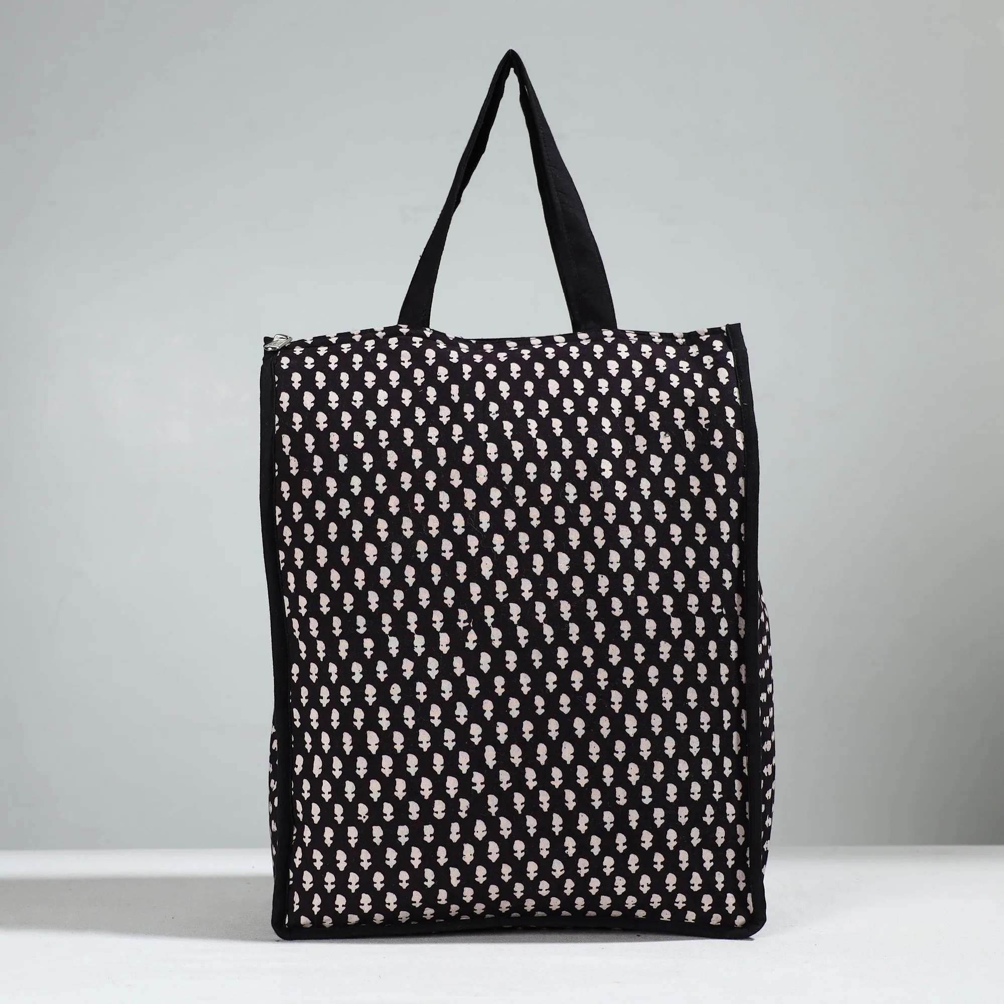 Black - Handcrafted Cotton Shopping Bag 27