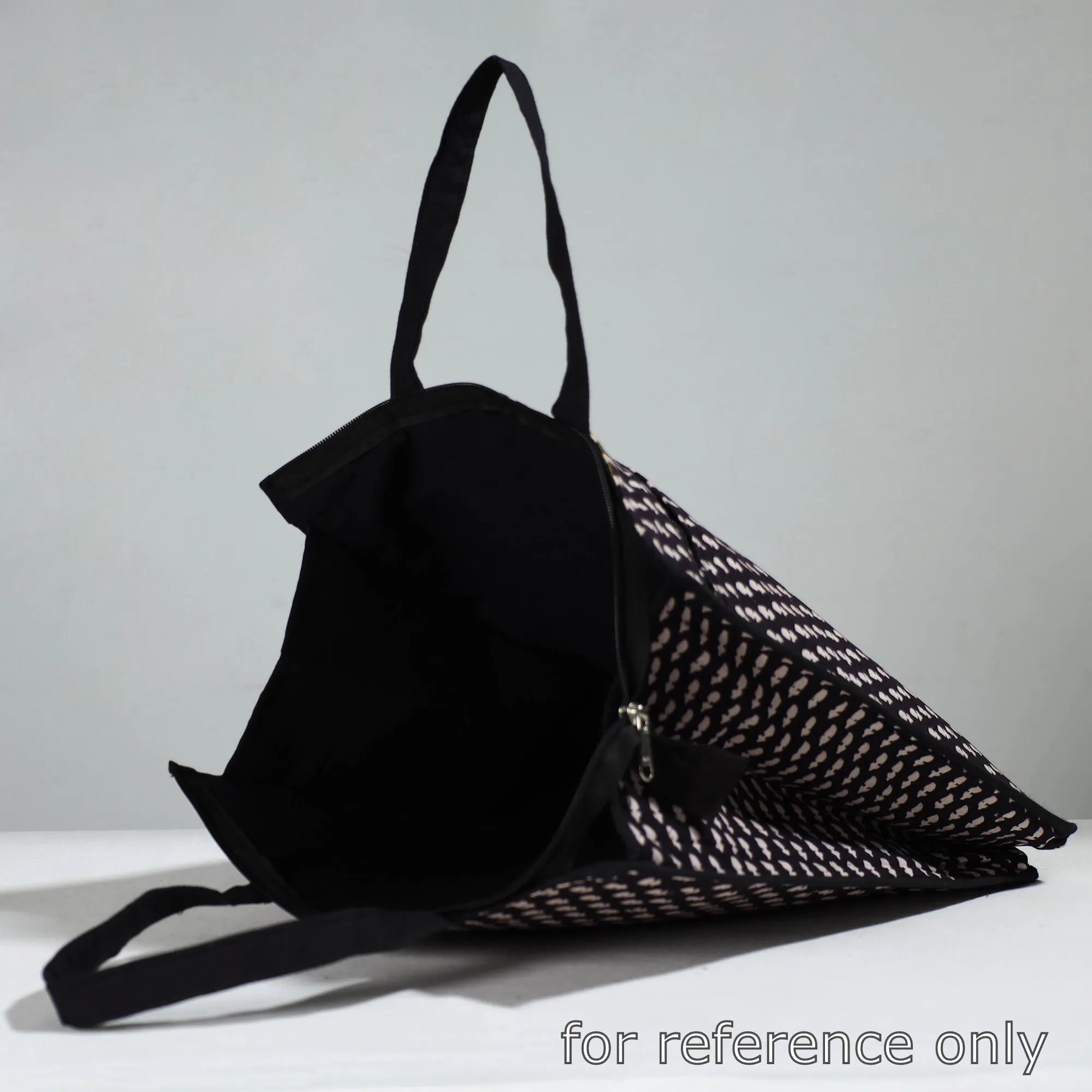 Black - Handcrafted Cotton Shopping Bag 27