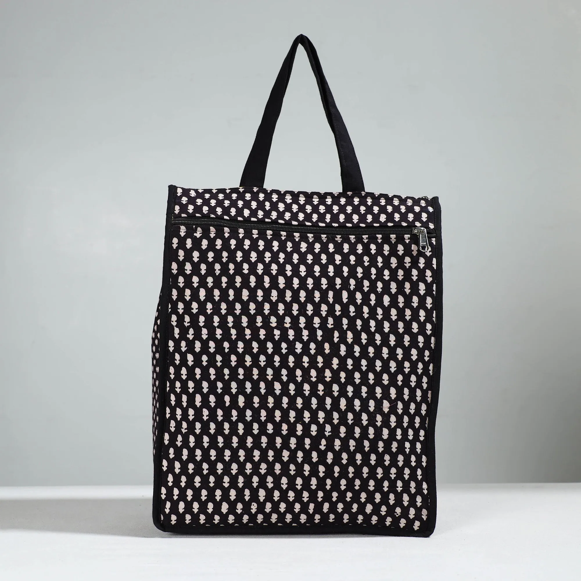 Black - Handcrafted Cotton Shopping Bag 27