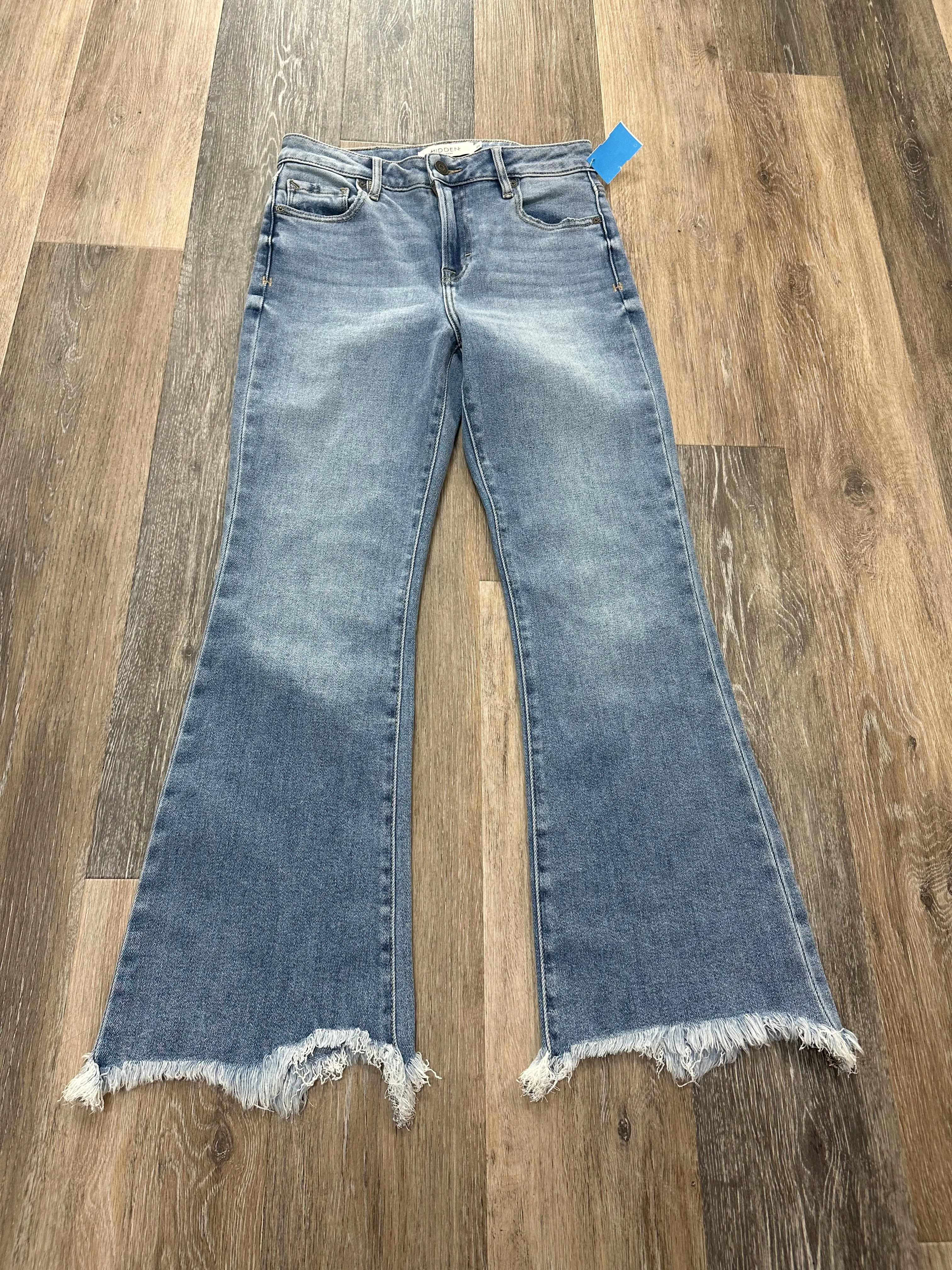 Blue Denim Jeans Flared Hidden, Size 2/26