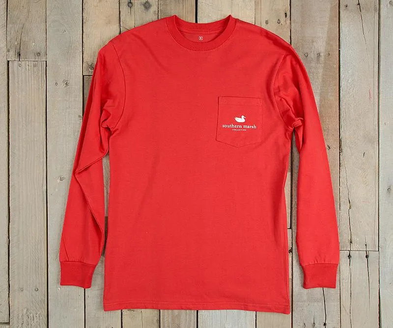 Blue Marlin Fishing Tee - Long Sleeve