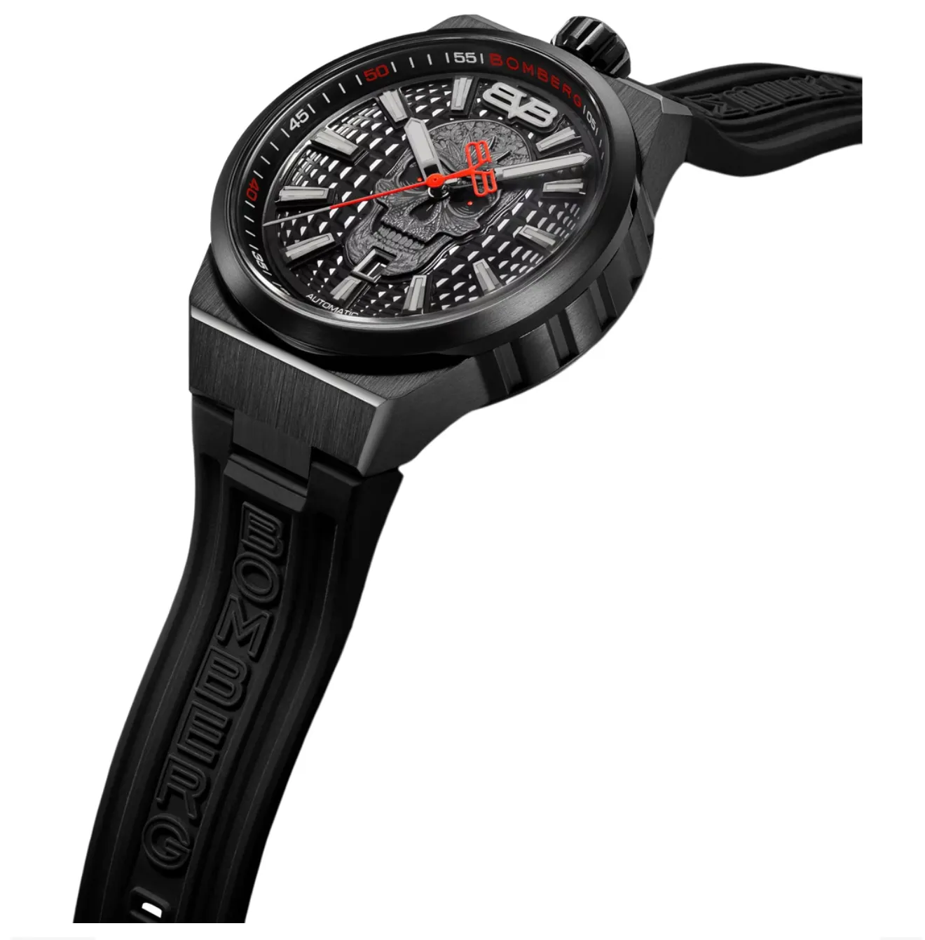 Bomberg Men's Watch BOLT-68 Auto Metropolis Mexico City Black PVD BF43APBA.10-1.12