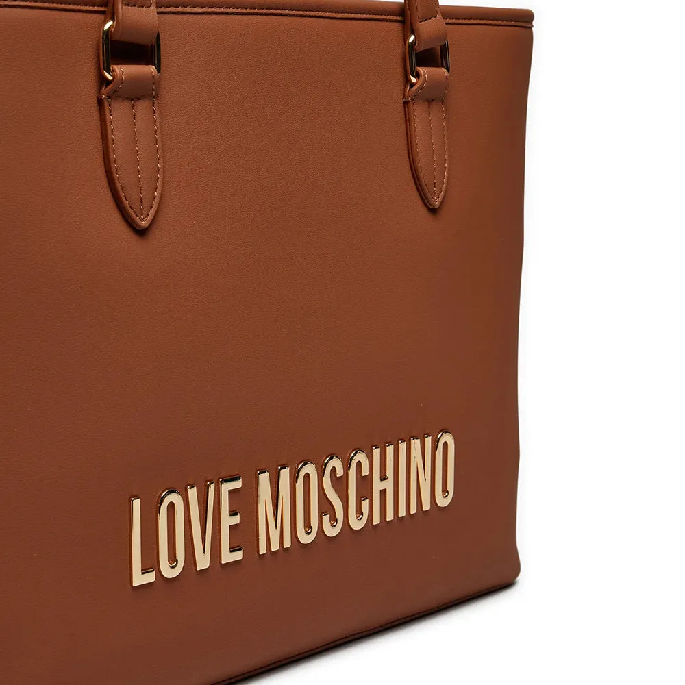 Borsa Donna Shopping LOVE MOSCHINO linea Bold Bag color Noce