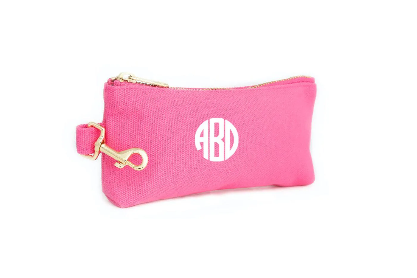 Bright Pink Canvas MINI Bag with monogram