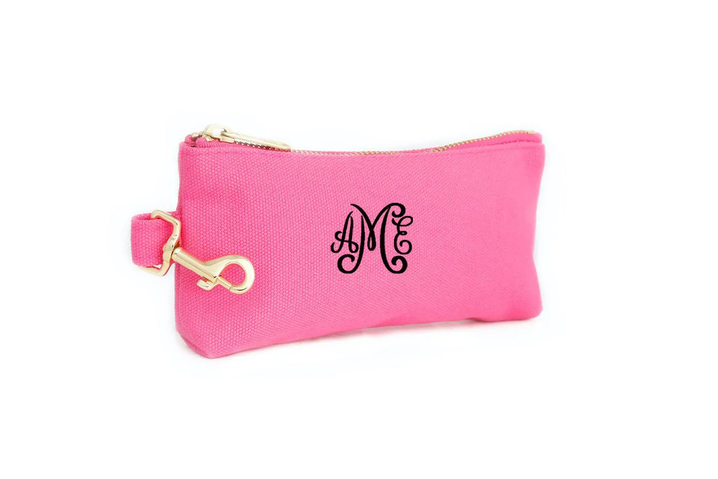 Bright Pink Canvas MINI Bag with monogram