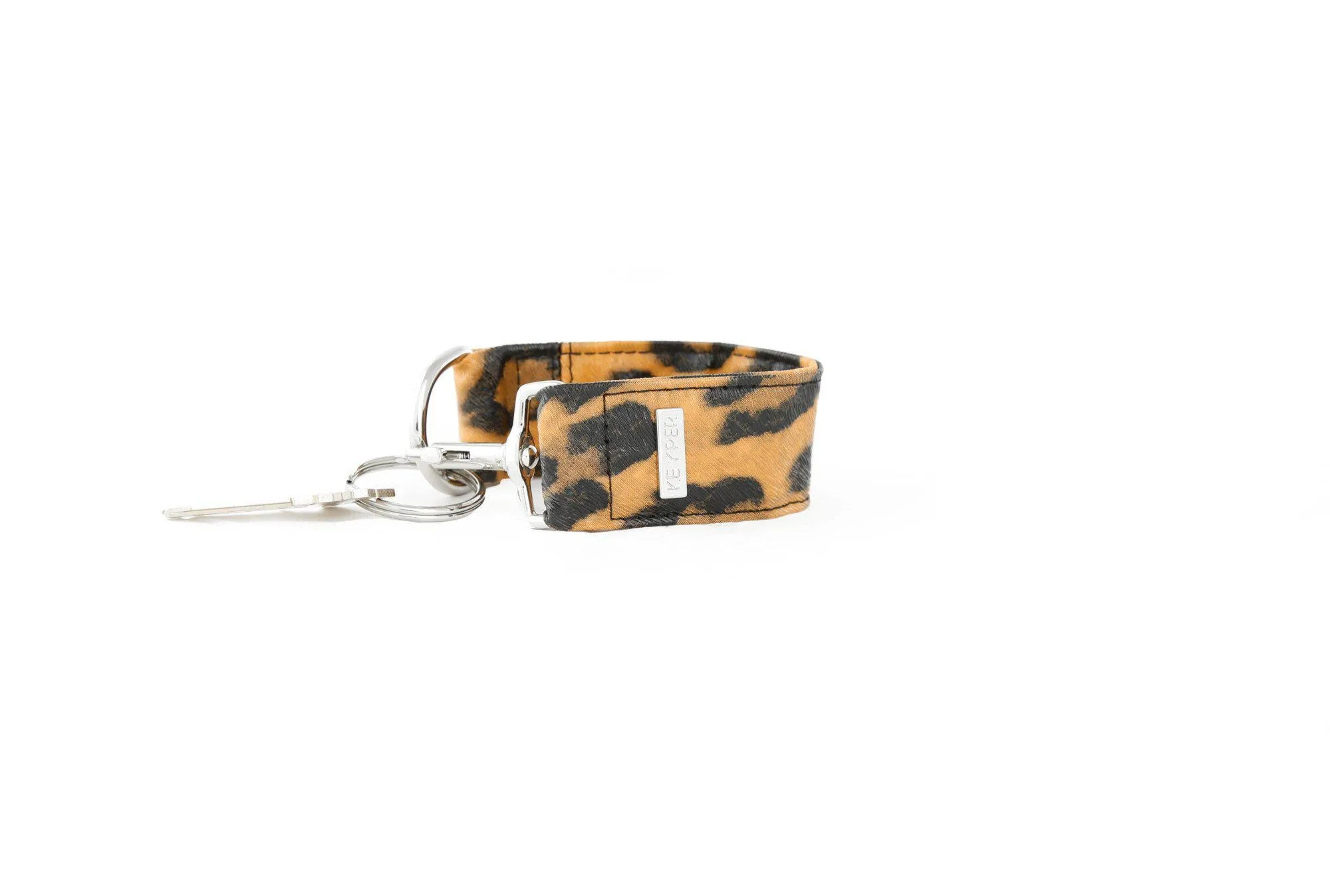 Brown Leopard Vegan Leather WRISTLET SET